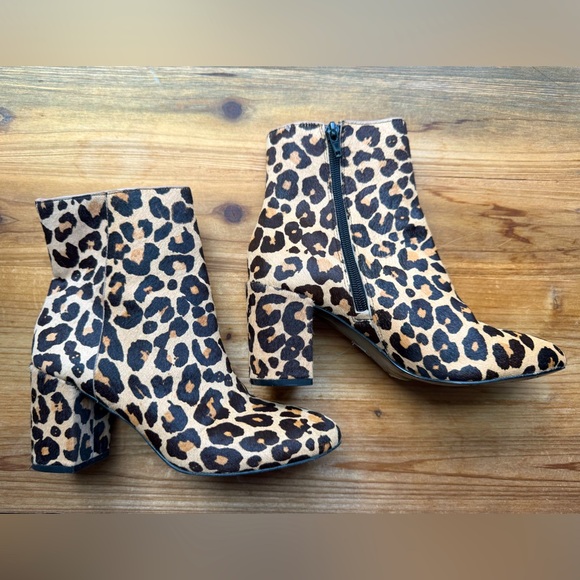 INC International Concepts Shoes - INC Cheetah Ankle Boots 6
